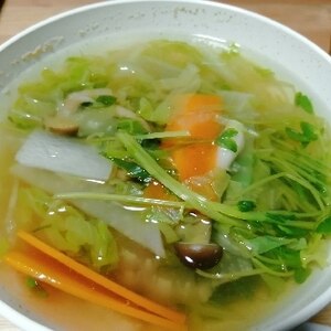 野菜たーっぷり！食べる和風スープ